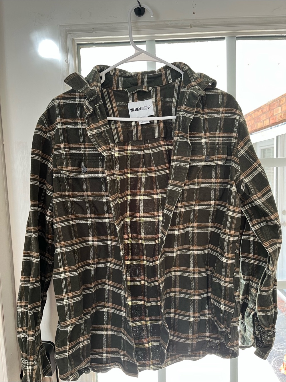 William Rast Olive Green Flannel